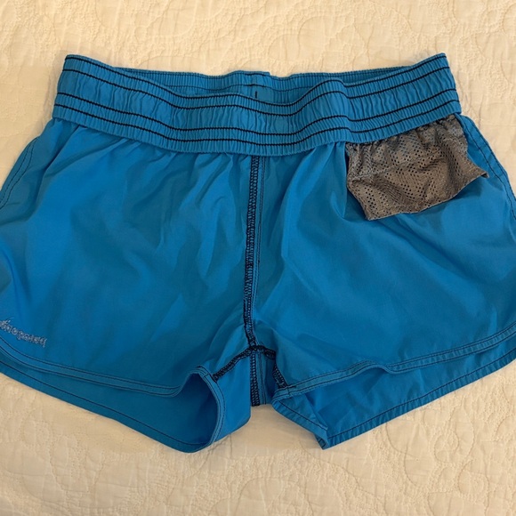 Patagonia Teal Blue Athletic Board Shorts - Picture 12 of 13